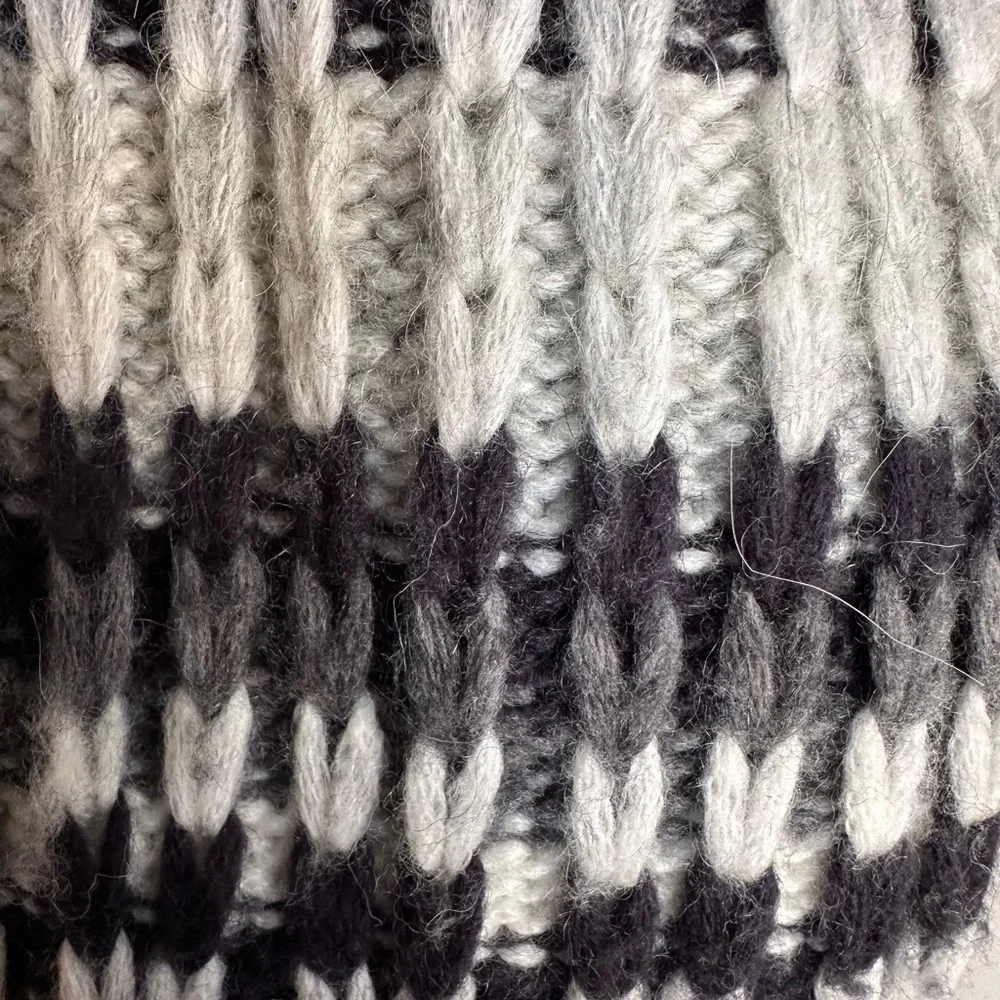 LOFT STITCHED STRIPE TURTLENECK SWEATER COZY, ALPACA